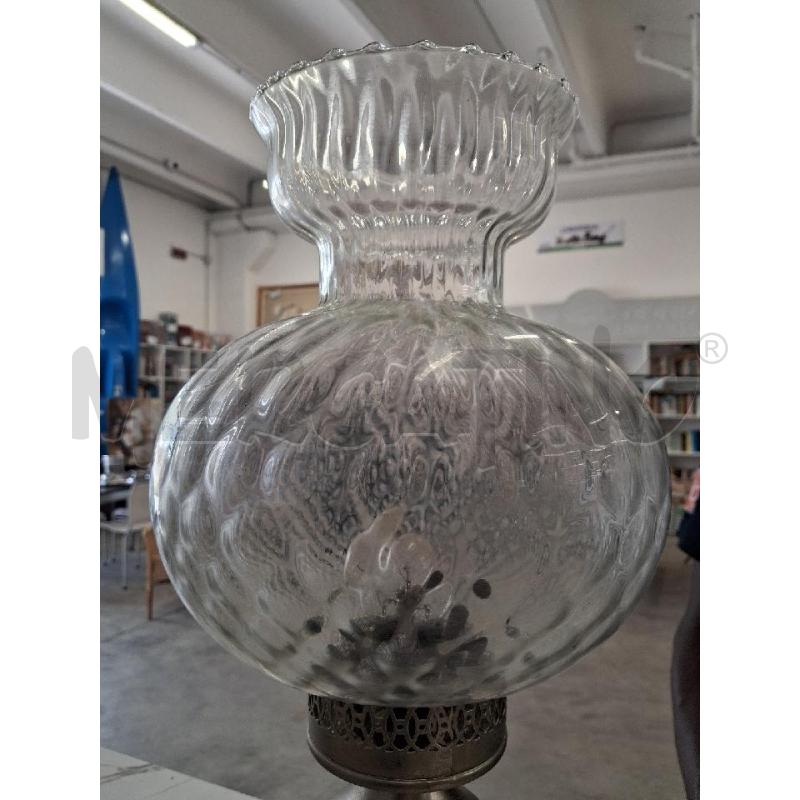 LAMPADA  CERAMICA CALOTTA VETRO  | Mercatino dell'Usato San giorgio del sannio 4