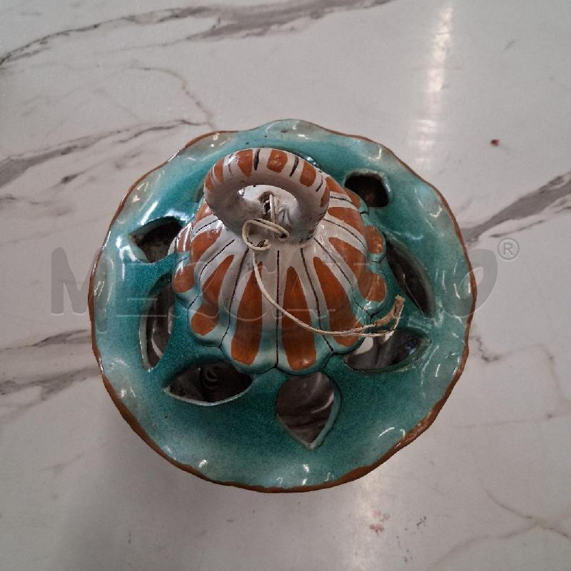 LANTERNA TERRACOTTA DEC  A MANO VIETRI  | Mercatino dell'Usato San giorgio del sannio 3