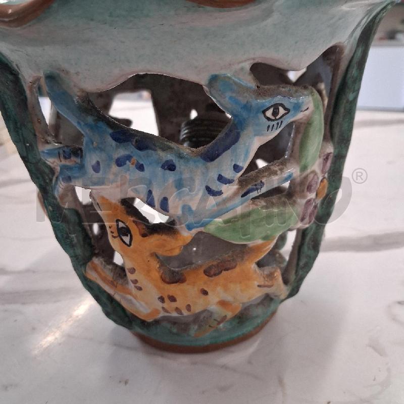 LANTERNA TERRACOTTA DEC  A MANO VIETRI  | Mercatino dell'Usato San giorgio del sannio 4