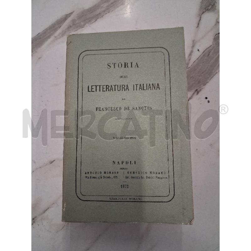 LA STORIA DELLA LETTERATURA ITALIANA VOL 2 | Mercatino dell'Usato San giorgio del sannio 1
