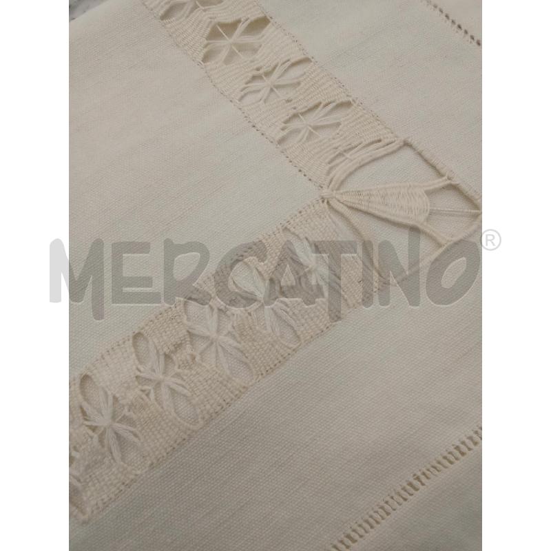 LENZUOLO MATRIMONIALE ECRU RICAMO NO SOTTO | Mercatino dell'Usato San giorgio del sannio 2