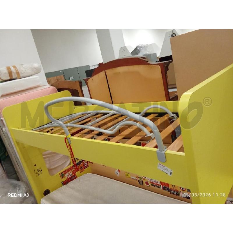 LETTO CASTELLO GIALLO + SCALA + SCRIVANIA CON CASSETTIERA  | Mercatino dell'Usato San giorgio del sannio 4