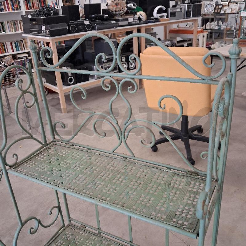 LIBRERIA FERRO BATTUTO VERDE PIEGHEVOLE | Mercatino dell'Usato San giorgio del sannio 2