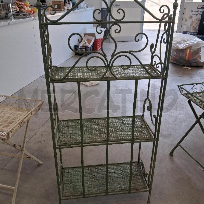 LIBRERIA FERRO BATTUTO VERDE PIEGHEVOLE | Mercatino dell'Usato San giorgio del sannio 3