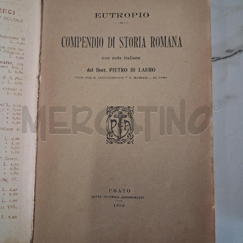 LIBRI VECCHI STORIA ROMANA 3 PZ | Mercatino dell'Usato San giorgio del sannio 2