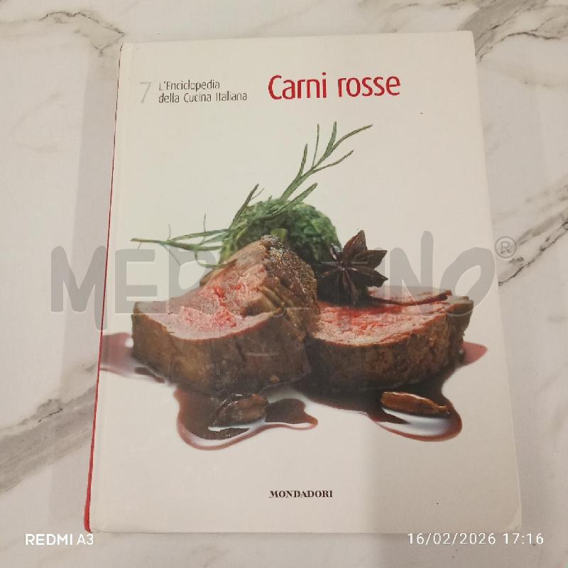 LIBRO CUCINA CARNI ROSSE MONDADORI  | Mercatino dell'Usato San giorgio del sannio 1