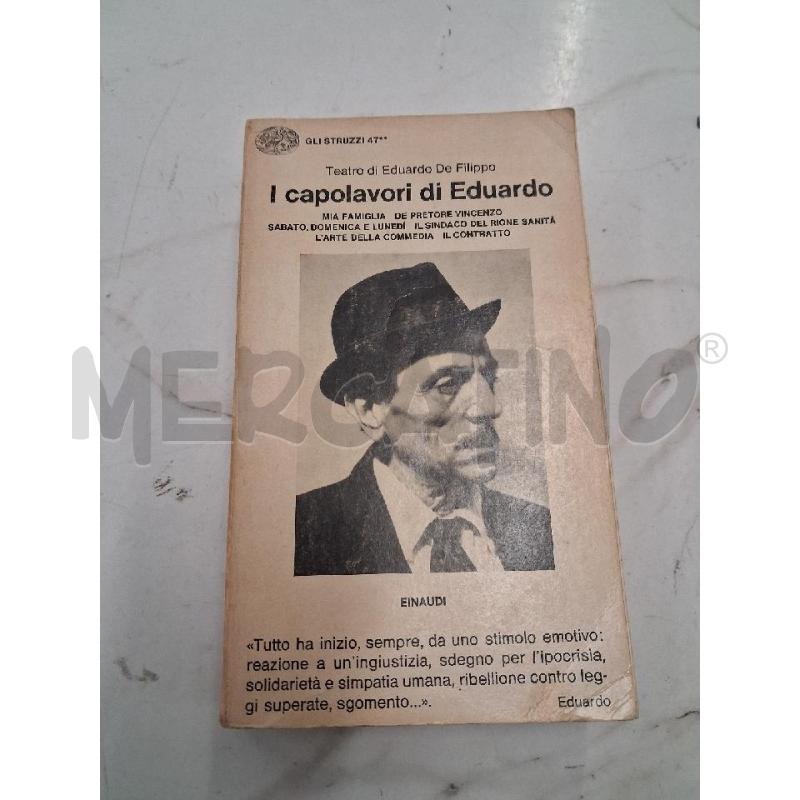 LIBRO I CAPOLAVORI DI EDUARDO  | Mercatino dell'Usato San giorgio del sannio 1