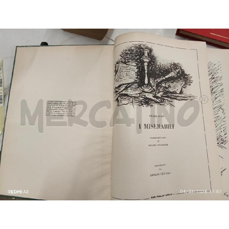 LIBRO I MISERABILI ILLUSTRATO DA RENATO GUTTUSO | Mercatino dell'Usato San giorgio del sannio 2