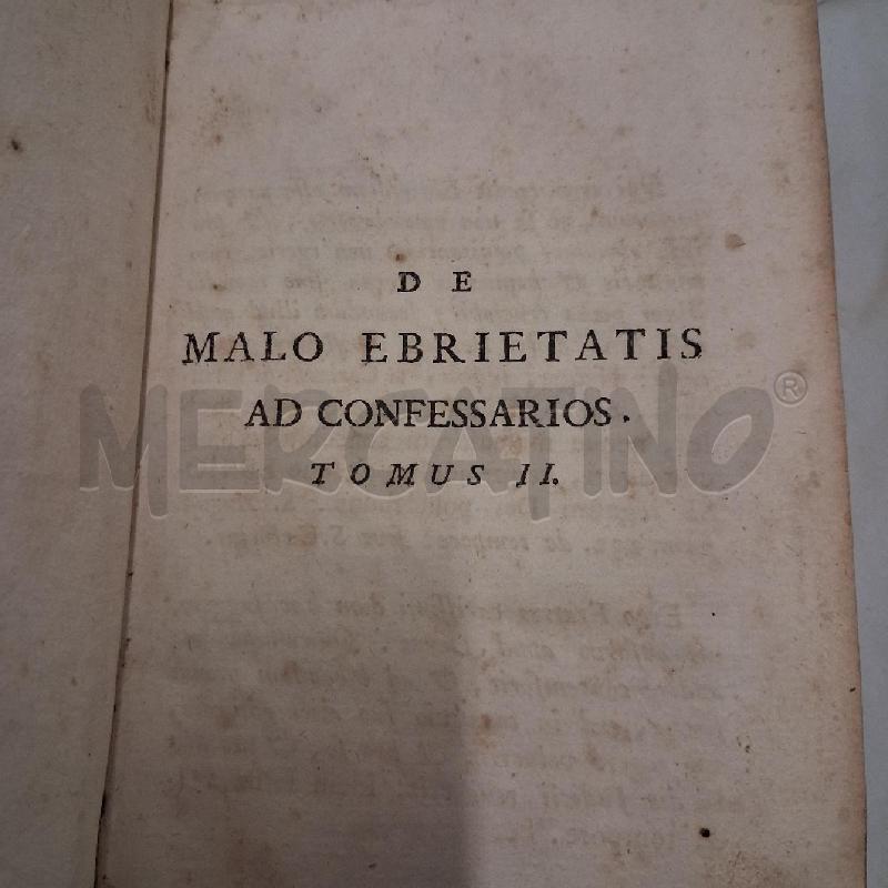 LIBRO VECCHIO DE MALO EBRIETATIS AD CONFESSARIOS | Mercatino dell'Usato San giorgio del sannio 3