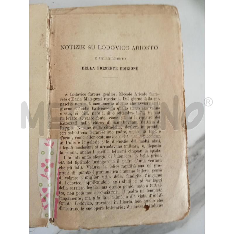 LIBRO VECCHIO NOTIZIE SU LUDOVICO ARIOSTO  | Mercatino dell'Usato San giorgio del sannio 2