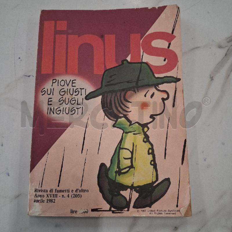 LINUS OUI SUI GIUSTI E SUGLI INGIUSTI APRILE 1982 | Mercatino dell'Usato San giorgio del sannio 1