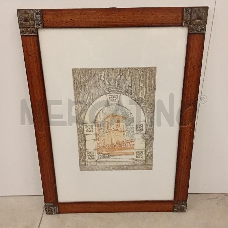 LITOGRAFIA CIARAMELLA 47/99 C 80X60CM APPLIC METALLICHE | Mercatino dell'Usato San giorgio del sannio 1
