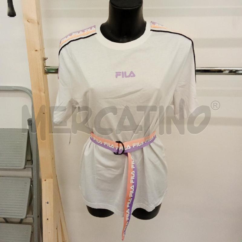 MAGLIA+CINTA BIANCO DET.ROSA/LILLA FILA | Mercatino dell'Usato San giorgio del sannio 1