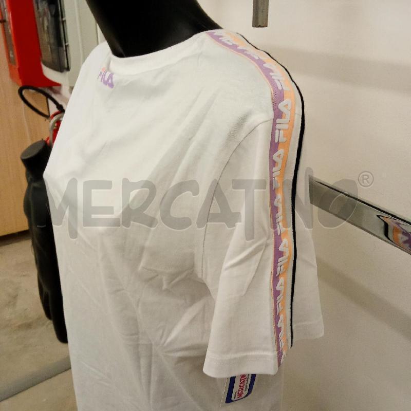 MAGLIA+CINTA BIANCO DET.ROSA/LILLA FILA | Mercatino dell'Usato San giorgio del sannio 4