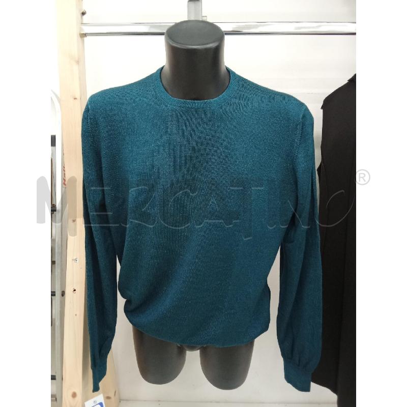 MAGLIONCINO UOMO GRAN SASSO VERDE PETROLIO LANA | Mercatino dell'Usato San giorgio del sannio 1