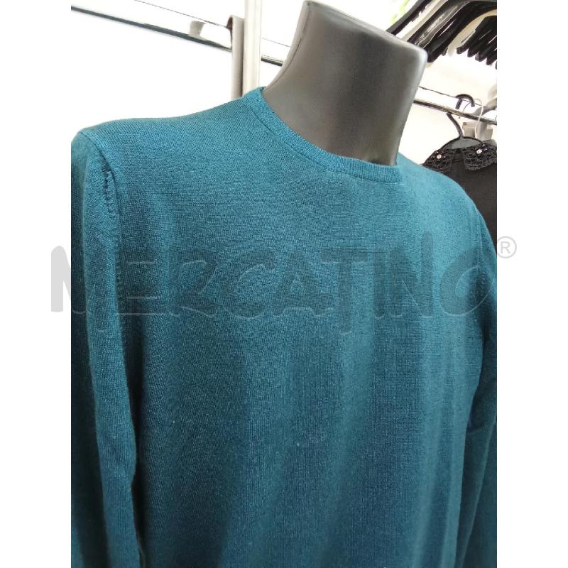 MAGLIONCINO UOMO GRAN SASSO VERDE PETROLIO LANA | Mercatino dell'Usato San giorgio del sannio 2
