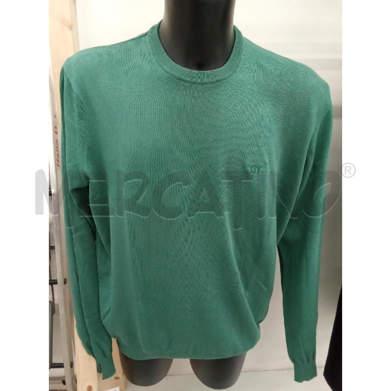 MAGLIONCINO UOMO VERDE SCOLLO TONDO HENRY COTTONS | Mercatino dell'Usato San giorgio del sannio 1