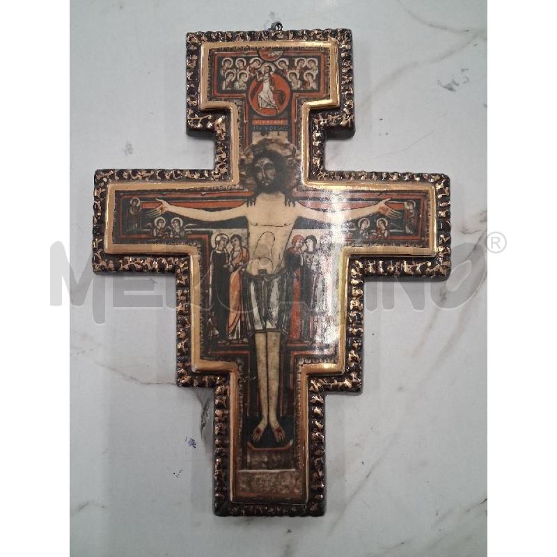 MATTONELLA CROCIFISSO CHE PARLÒ A SAN FRANCESCO CERAMICA | Mercatino dell'Usato San giorgio del sannio 1