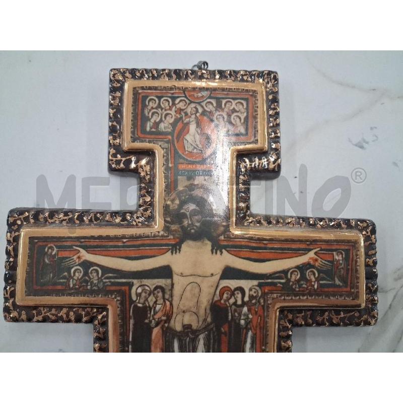 MATTONELLA CROCIFISSO CHE PARLÒ A SAN FRANCESCO CERAMICA | Mercatino dell'Usato San giorgio del sannio 3