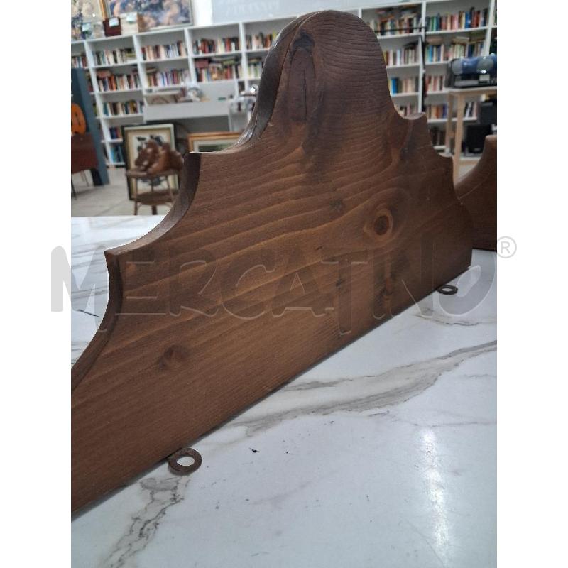 MENSOLA COPPIA LEGNO  | Mercatino dell'Usato San giorgio del sannio 2