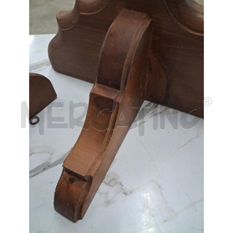 MENSOLA COPPIA LEGNO  | Mercatino dell'Usato San giorgio del sannio 3