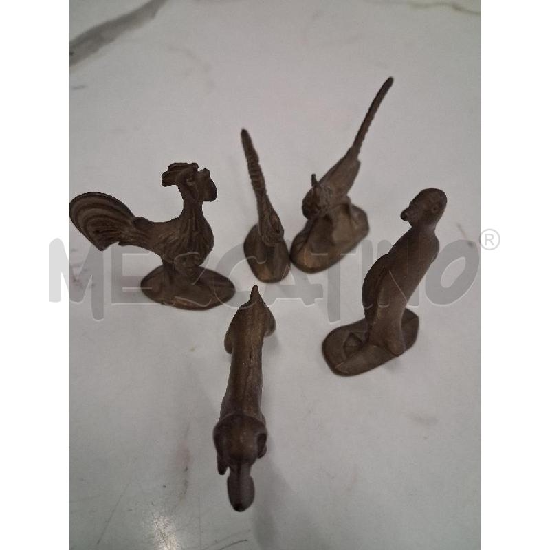 MINIATURE ANIMALI OTTONE GRUPPO  | Mercatino dell'Usato San giorgio del sannio 1