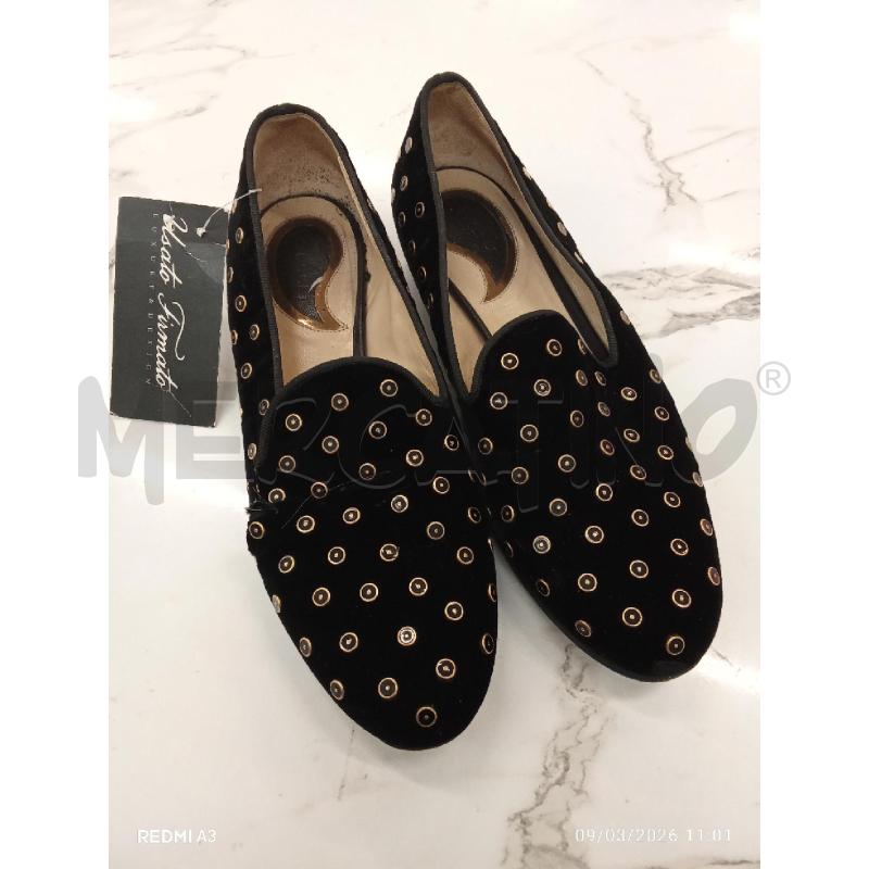 MOCASSINI DONNA ETRO NERO VELLUTO CON BORCHIE (DIFETTO) | Mercatino dell'Usato San giorgio del sannio 1