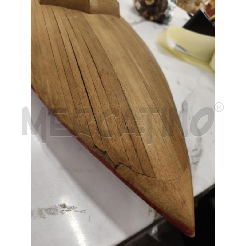 MODELLINO BARCA LEGNO  | Mercatino dell'Usato San giorgio del sannio 5