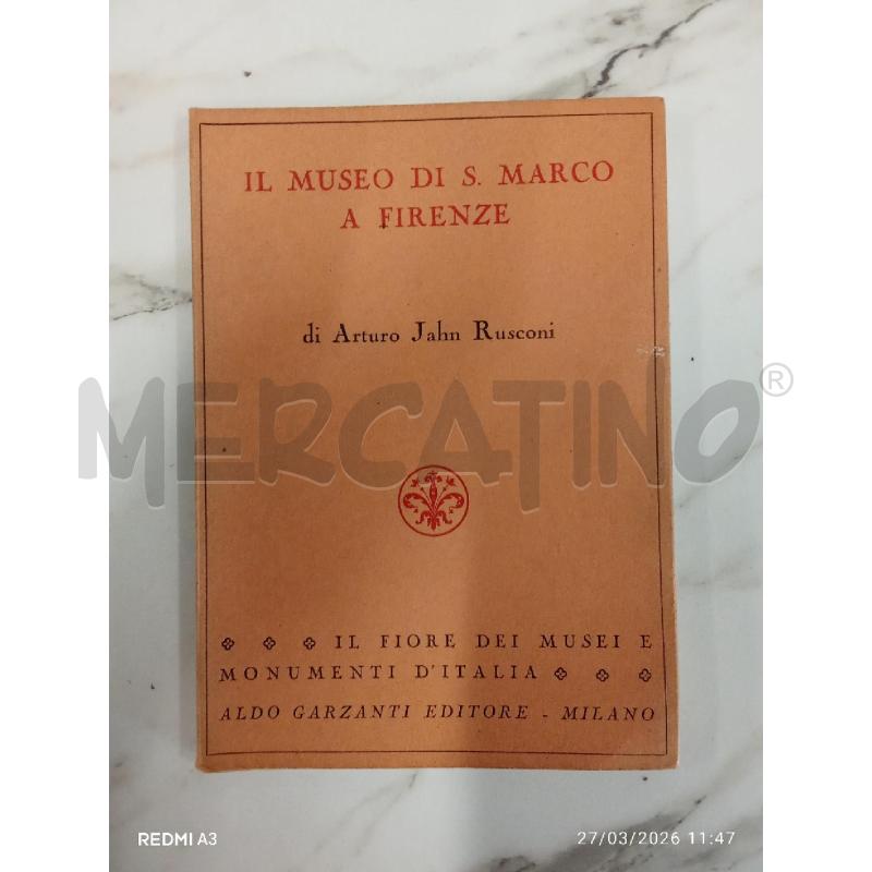 MUSEO DI SAN MARCO A FIRENZE  | Mercatino dell'Usato San giorgio del sannio 1