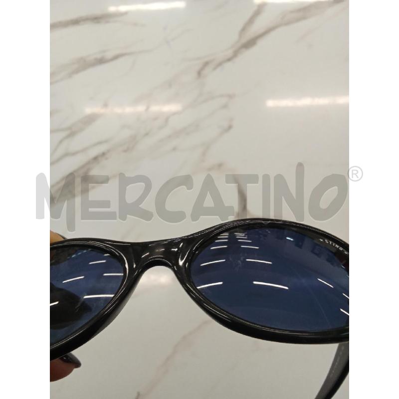 OCCHIALI DONNA NERI LENTE BLU STING INS DORATO  | Mercatino dell'Usato San giorgio del sannio 4