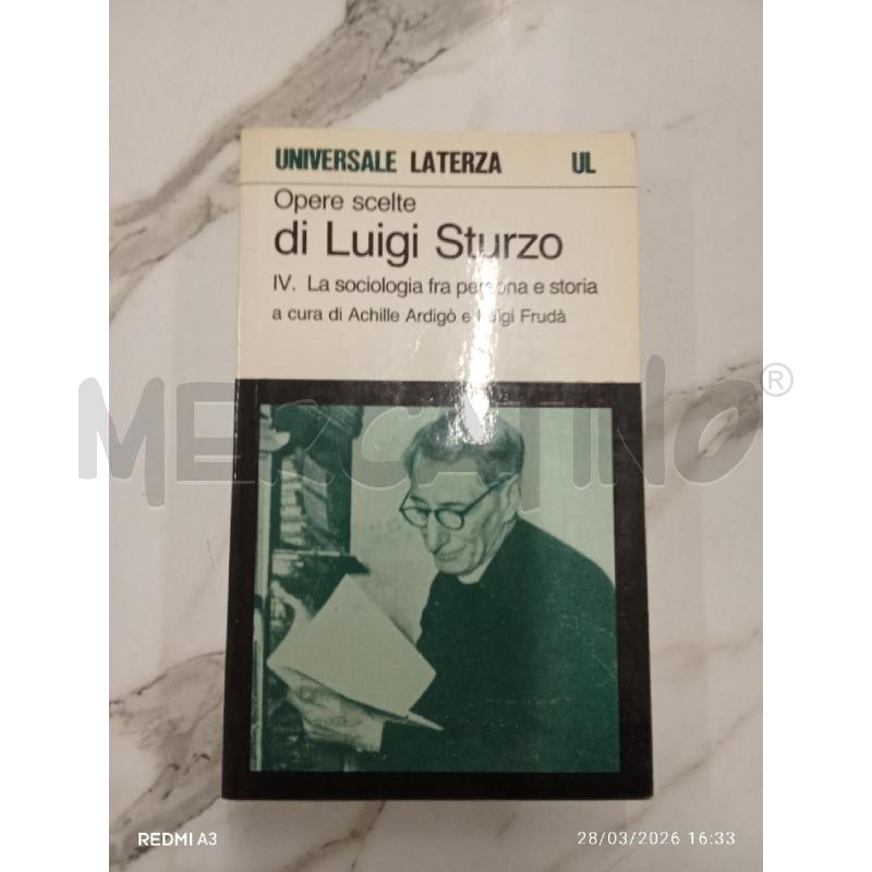 OPERE SCELTE DI LUIGI STURZO  | Mercatino dell'Usato San giorgio del sannio 1