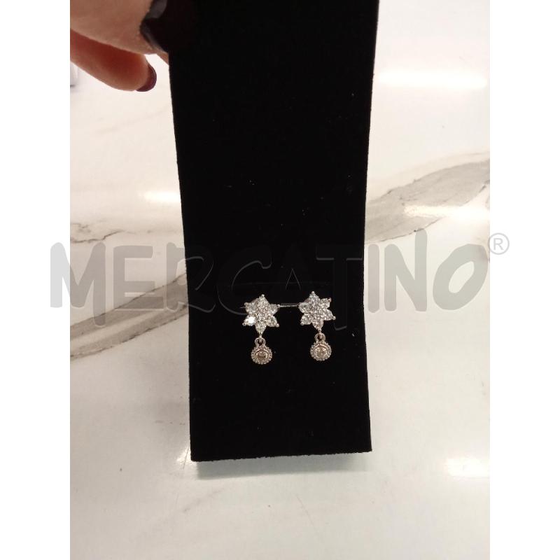 ORECCHINI DONNA LUCA BARRA ARGENTATI LOBO FIORI CON STRASS | Mercatino dell'Usato San giorgio del sannio 2