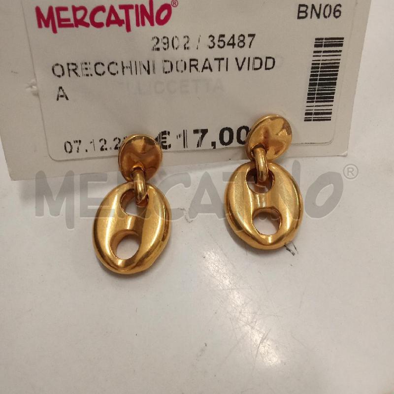 ORECCHINI DORATI VIDDA | Mercatino dell'Usato San giorgio del sannio 1
