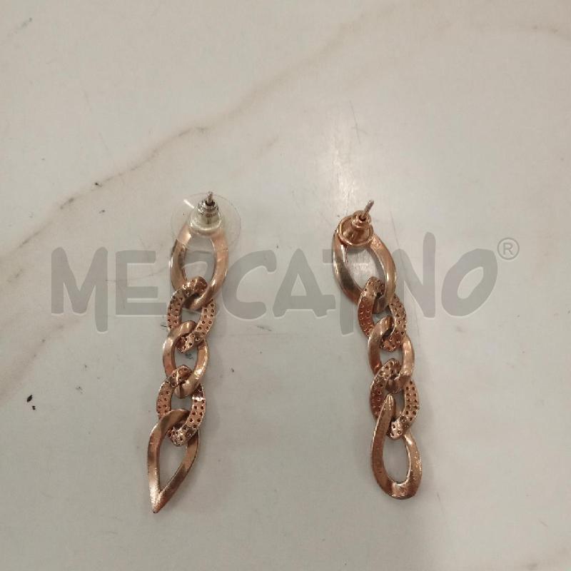 ORECCHINI PENDENTI ROSATO CON STRASS A. | Mercatino dell'Usato San giorgio del sannio 2
