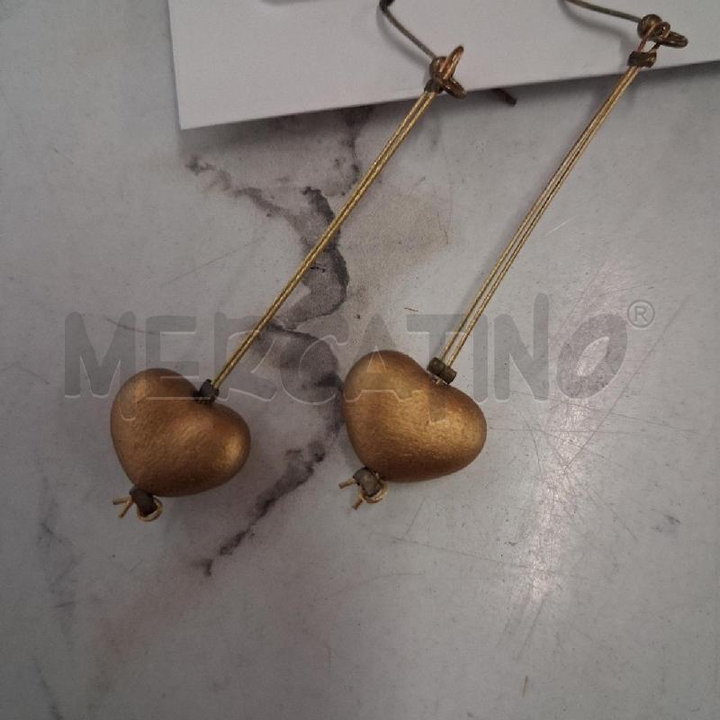 ORECCHINI THUN PENDENTI CUORE GIALLO | Mercatino dell'Usato San giorgio del sannio 2