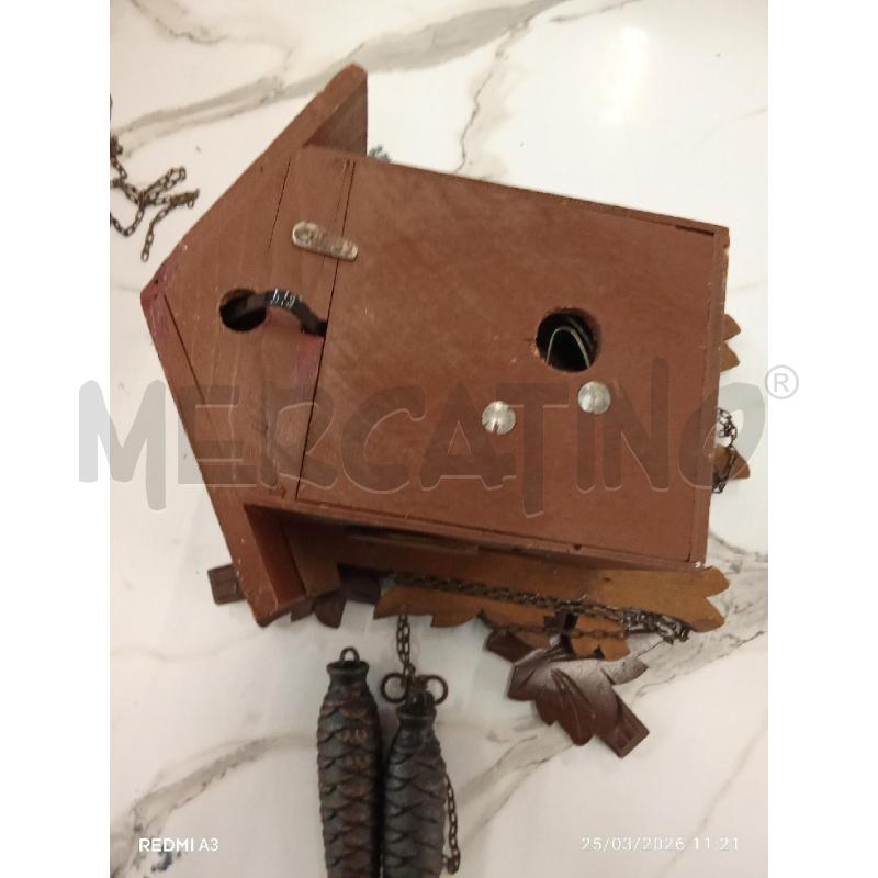 OROLOGIO A CUCÙ CON PESI FOGLIE  | Mercatino dell'Usato San giorgio del sannio 2