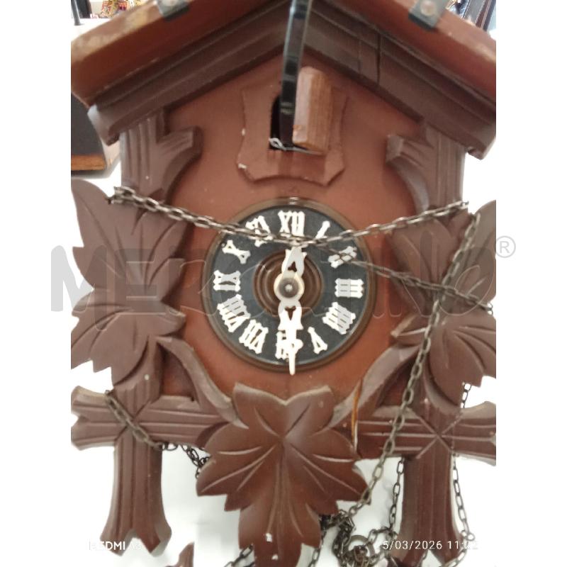 OROLOGIO A CUCÙ CON PESI FOGLIE  | Mercatino dell'Usato San giorgio del sannio 3