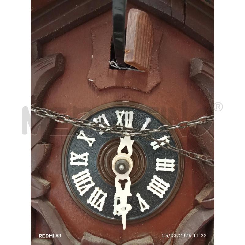 OROLOGIO A CUCÙ CON PESI FOGLIE  | Mercatino dell'Usato San giorgio del sannio 5