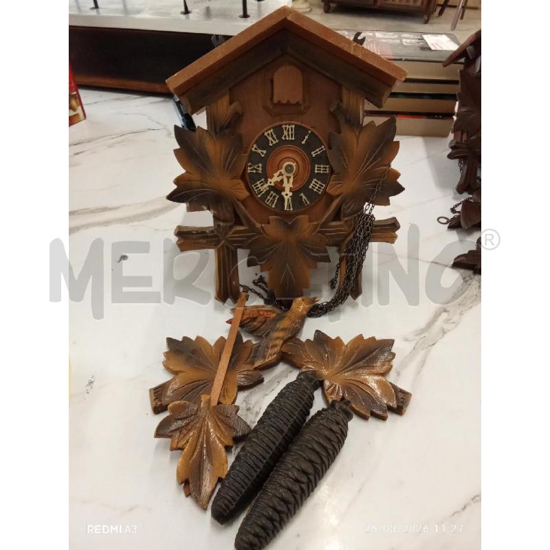 OROLOGIO A CUCÙ LEGNO  | Mercatino dell'Usato San giorgio del sannio 1