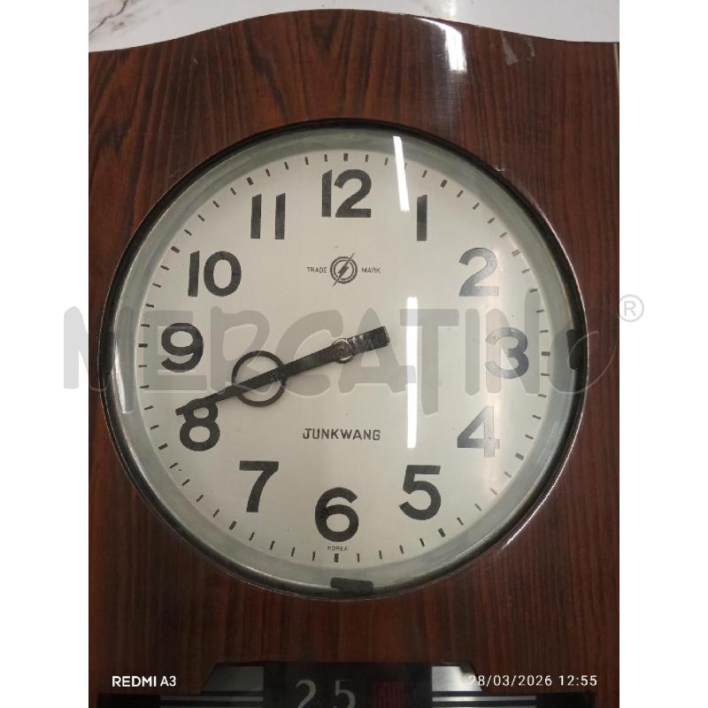 OROLOGIO A PENDOLO PALISSANDRO CON DATARIO  | Mercatino dell'Usato San giorgio del sannio 3