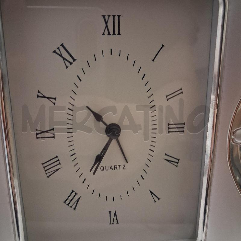OROLOGIO DA APPOGGIO ARGENTATO  | Mercatino dell'Usato San giorgio del sannio 3
