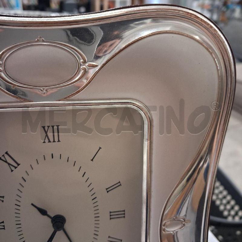 OROLOGIO DA APPOGGIO ARGENTATO  | Mercatino dell'Usato San giorgio del sannio 4