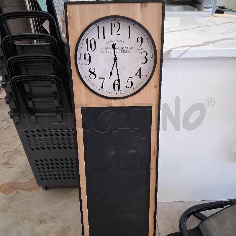 OROLOGIO DA PARETE LEGNO RETTANGOLARE  | Mercatino dell'Usato San giorgio del sannio 1
