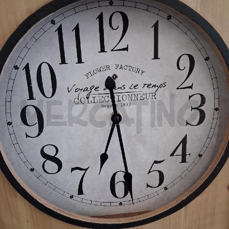 OROLOGIO DA PARETE LEGNO RETTANGOLARE  | Mercatino dell'Usato San giorgio del sannio 3