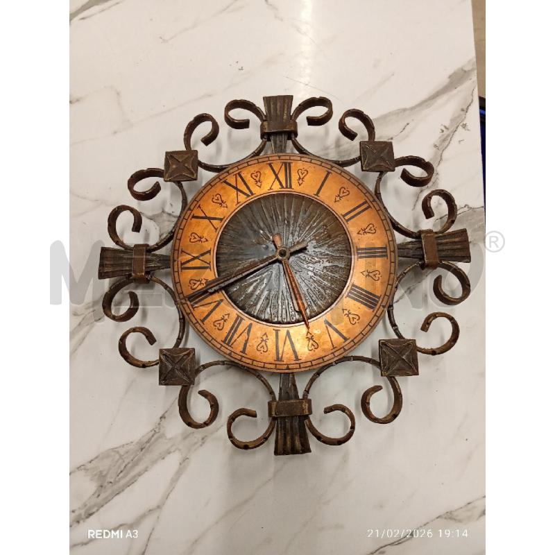 OROLOGIO DA PARETE RAMATO  | Mercatino dell'Usato San giorgio del sannio 1