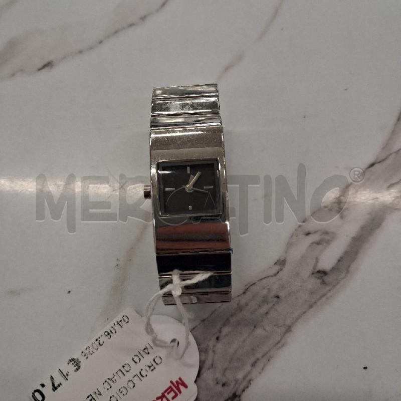 OROLOGIO DA POLSO ACCIAIO QUAD NERO QUADRATO | Mercatino dell'Usato San giorgio del sannio 1