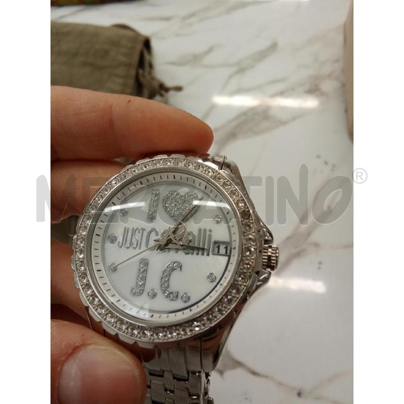 OROLOGIO DA POLSO ARGENTATO JUST CAVALLI STRASS MANCANTE  | Mercatino dell'Usato San giorgio del sannio 4