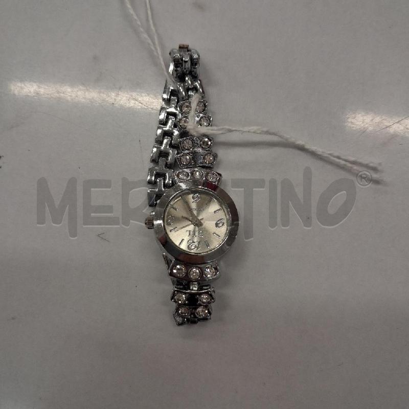 OROLOGIO DA POLSO ARGENTATO STRASS BIANCHI BTL  | Mercatino dell'Usato San giorgio del sannio 1