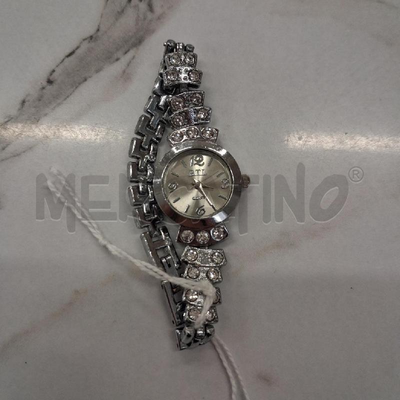 OROLOGIO DA POLSO ARGENTATO STRASS BIANCHI BTL  | Mercatino dell'Usato San giorgio del sannio 4