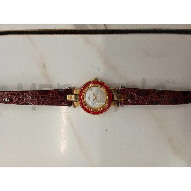 OROLOGIO DA POLSO BREIL QUAD MADREPERLA ROSSO CINTURINO BORDEAUX | Mercatino dell'Usato San giorgio del sannio 2